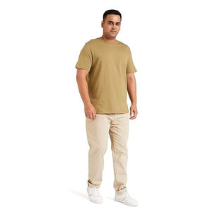 T-shirt en coton pour homme, col rond, respirant, manches courtes, décontracté, basique, couleur personnalisée, vêtements en gros - Product Image 5