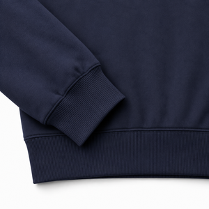 Custom Men Sweatshirt Blank Casual Crewneck <b>Plain</b> Dark Navy Blue Fleece <b>Jumper</b> Pullover - Product Image 6