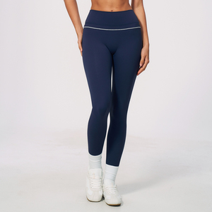 Leggings de sport pour femmes en spandex/polyester, sans couture, tricotés modernes, taille haute, haute élasticité, pour la remise en forme en plein air, le yoga, Alphalete - Product Image 2