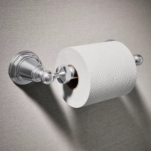 Portarrollos de Papel de Diseño en Latón, Montado en la Pared, Acabado Níquel Pulido, Accesorio de Baño Moderno, También se Utiliza como Accesorio de Baño - Product Image 2