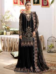 Robe de soirée pakistanaise de créateur pour femmes, élégante, luxueuse, brodée, tenue de soirée formelle - Product Image 3