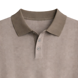 Polo de punto a rayas para hombre, manga corta, algodón premium texturizado, corte ajustado, informal y elegante, para verano, venta al por mayor - Product Image 2