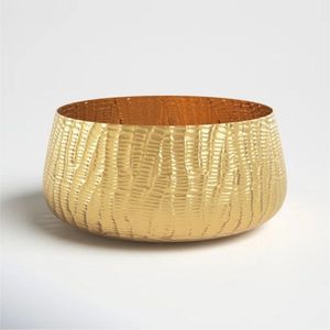 Bol de service en laiton de luxe avec pieds, design cannelé élégant, bol décoratif central pour cuisine IronBowl - Product Image 5