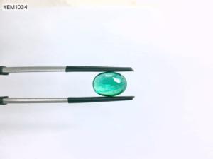 Esmeralda Zambiana Natural, Corte Ovalado Facetado, 4.04ct, Alta Calidad, Gema Suelta para Joyería - Product Image 2