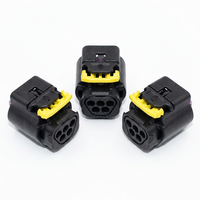 Capteur de débit d'air Jinhang5p-HL, 5 broches, étanche IP67, connecteur magnétique trapézoïdal femelle en cuivre et nylon 5A 12V pour borne de voiture