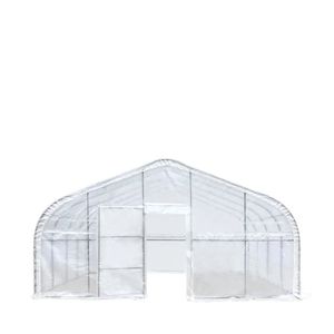 Serra a tunnel 20FT X 20FT con copertura in rete Leno Ripstop da 12 Mil, telaio freddo stabile, finestre a rotolo e tetto a punta TMG G Greenhouse - Product Image 2