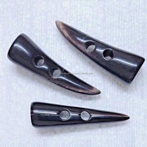 Custom Buffalo Horn Toggle <b>Button</b> 2-Hole Natural Jacket with Shank Style <b>for</b> Clothing <b>Jeans</b> Shoes Coats Decoration - Product Image 4
