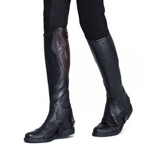 Nouvelle Arrivée - Mini Chaps en Cuir PU de Haute Qualité pour l'Équitation - Bottes d'Équitation Premium Durables et Personnalisables pour Cheville - Product Image 3