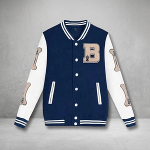Veste universitaire décontractée à manches longues pour hommes, fabriquée au Pakistan, prix abordable, meilleure vente, fabrication en usine - Product Image 3