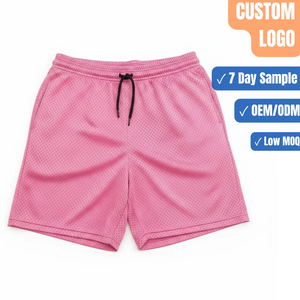 Blank Mesh Basketball <b>Shorts</b> <b>Pink</b> Women's Athletic <b>Shorts</b> Custom Logo Wholesale - Product Image 1