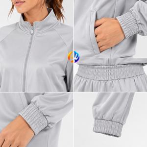 Chándal elegante para mujer diseñado con tela transpirable, comodidad relajada y movimiento flexible para entrenamiento físico y uso diario. - Product Image 6