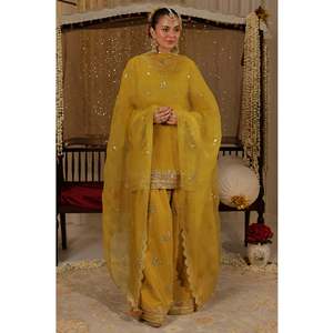 Designer Women's Party <b>Wear</b> Top-Bottom and Beautiful Dupatta Set - Product Image 6