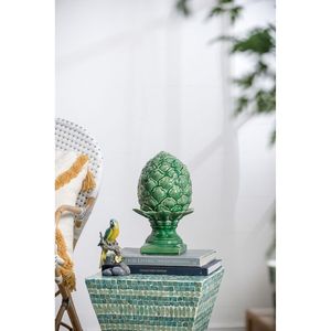Grande décoration de table élégante Helsa Blooming Artichoke verte 7,5x7,5x12 pouces pour centre de table de mariage - Product Image 5