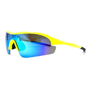 Lunettes de soleil de sport jaunes Guga OEM P1129 |   Cadre PC polarisé TAC pour lentilles coupe-vent |   En stock et logo personnalisé pour la vente en gros B2B - Product Image 4