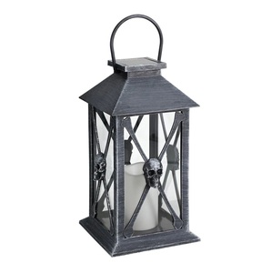 Rustic <b>Halloween</b> Metal Candle Lantern With Owl & <b>Tree</b> Design Black Color For Home <b>Decoration</b> Hanging & Floor Lanterns - Product Image 5