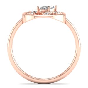 Anillo de compromiso REYES, el más vendido, de oro sólido de 14 quilates con diamante ovalado de 0.61 quilates cultivado en laboratorio para mujer, joyería fina hecha a medida. - Product Image 4