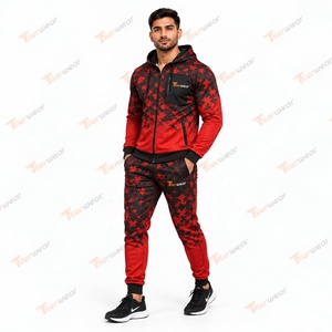 Custom <b>Mens</b> Sublimation Tracksuit Set Full Zip Jacket <b>Pants</b> Athletic Sportswear Training <b>Running</b> Fitness Gym Team Uniform - Product Image 3