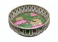 Ensemble de pots et plateaux en métal Pichwai faits à la main, écologiques, style Art Déco, pour mariage, Diwali, Ramadan, décoration intérieure indienne, cadeau