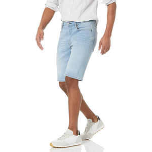 Custom Summer Vintage Baggy Denim <b>Jean</b> Shorts <b>for</b> <b>Men</b> Loose Work Shorts with OEM Service Streetwear Half Pants - Product Image 2