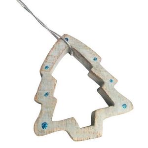 Adorno Colgante de Madera con Forma de Árbol de Navidad, Hermosamente Diseñado y de Alta Calidad |   Set de Regalo Festivo para Decoración Navideña del Hogar con Árbol de Navidad - Product Image 1