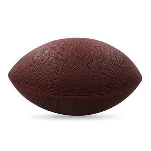 Ballon de football américain personnalisé en gros, en cuir composite PU, taille officielle, pour entraînement, pratique et match - Product Image 5