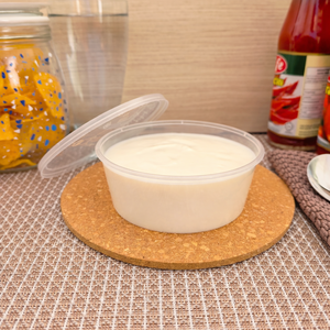 Contenant alimentaire de 10 oz en PP de qualité alimentaire, écologique, sans BPA, compatible lave-vaisselle, compatible micro-ondes, compostable, recyclable, avec couvercle, compatible congélateur, biodégradable - Product Image 2