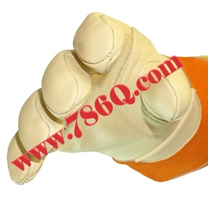 Guantes eléctricos de grano de vaca 2025, guantes de trabajo de cuero de 14 pulgadas con goma aislante con puños largos con ajuste perfecto - Product Image 1