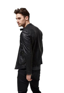 Veste en cuir élégante pour homme, best-seller, disponible en différentes couleurs, au meilleur prix. - Product Image 2