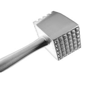 Kwang Hsieh Outil de cuisine professionnel Attendrisseur de viande double face Argent brillant Surface polie Alliage d'aluminium moulé sous pression - Product Image 2