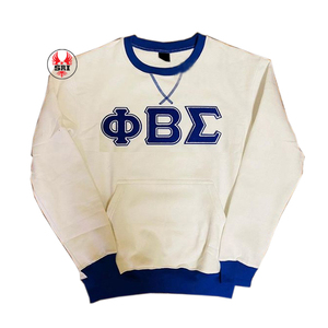 เสื้อสเวตเชิ้ตผู้ชายฤดูหนาวปี 1914 ปักโลโก้ตามสั่ง ผ้าฝ้าย 100% ปักลายเชนีลสีน้ำเงิน ปักลายสีขาวน้ำเงิน สำหรับองค์กรมืออาชีพกรีก - Product Image 5