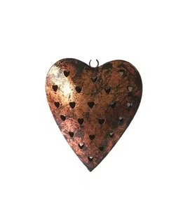 Adorno Metálico Premium en Forma de Corazón para Decoración Navideña y Colecciones de Regalos - Product Image 3