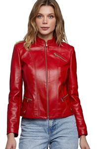 Chaquetas de Cuero Genuino de Diseño Moderno, Hechas en Pakistán, Colores Personalizados, Chaquetas de Cuero para Mujer - Product Image 5