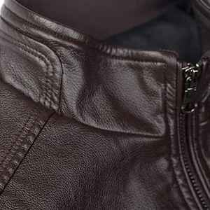 Chaqueta de Cuero para Hombre de Primera Calidad al Mejor Precio, Chaqueta de Cuero de Alta Calidad, Chaqueta de Cuero Cómoda para Invierno en Venta - Product Image 6