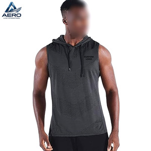 Service OEM ODM à prix de gros, meilleur fournisseur, entièrement personnalisé, idéal pour la salle de sport, le fitness et les vêtements décontractés, sweats à capuche sans manches - Product Image 2
