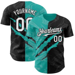 Maillot de baseball imprimé sérigraphié de haute qualité, entièrement boutonné, vêtement de sport antibactérien à manches courtes, 100 % coton biologique, col en V - Product Image 1