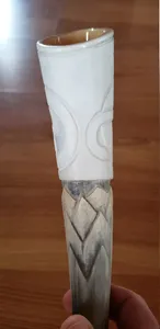 Cuenco Vikingo de Cuerno de Búfalo Pulido a Mano, Estilo Animal, con Soporte, Ecológico, Seguro y Portátil para Bebidas - Product Image 4