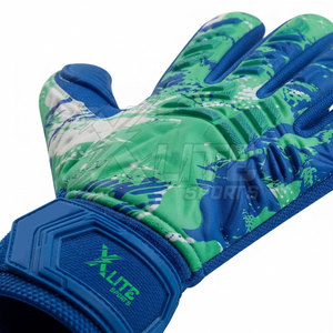 <b>Football</b> Sports Training Equipment <b>Leather</b> Injector Professional Non-Slip Goalkeeper Gloves Finger Thumb Protection for Soccer - Product Image 5