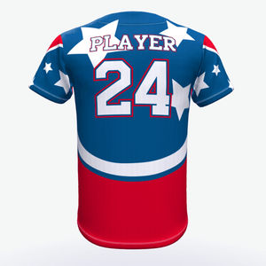 Maillots de baseball pour hommes à manches courtes, vêtements de baseball et de softball, polyester de haute qualité, col en V, antibactérien, respirant, séchage rapide - Product Image 2