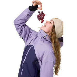 Ensemble de Combinaison de Ski pour Femme Personnalisé, Veste et Pantalon Imperméables et Coupe-Vent, Combinaison de Snowboard 2 Pièces, Couleur Violet avec Capuche - Product Image 3
