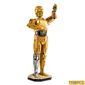 ตัวต่อ UCS Star Battle C 3PO หุ่นยนต์ 75398 จำนวน 1138 ชิ้น ชุดประกอบโมเดล ของตกแต่งงานปาร์ตี้วันหยุด ของขวัญวันเกิด คริสต์มาส ปีใหม่ - Product Image 1