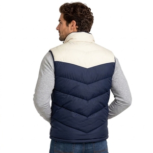 Custom Men Puffer Vest Quilted <b>Waistcoat</b> Warm Padding Lightweight Fabric Comfortable Fit Winter Outdoor Fashion Wear OEM - Product Image 2