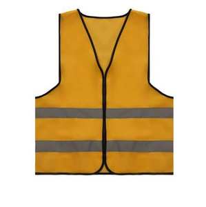 Chaleco Reflectante de Alta Visibilidad NESTA SPORTS con Cremallera y Tiras de Seguridad, Chaleco de Seguridad Amarillo para Trabajadores de la Construcción - Product Image 5