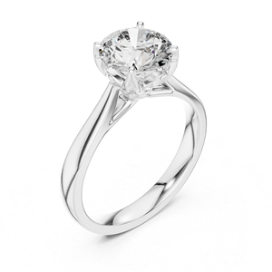 แหวนเพชรทรงกลม 1.5 กะรัต ทองคำ 14K สำหรับผู้หญิง |   ได้รับการรับรองจาก IGI |   แฟชั่นทันสมัยสำหรับใส่ทุกวัน |   เพชรที่เพิ่งเพาะเลี้ยง - Product Image 5