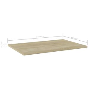 Tavole da libreria 8 pezzi 23.6 "x 15.7" x 0.6 "in legno ingegnerizzato - Product Image 5