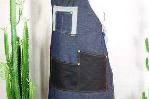 Uniforme de Barman de Lona Resistente, con Logotipo Personalizado Impreso y Bordado, Correa de Cuero, Cierre Ajustable en la Cintura, Babero Profesional para Bartender - Product Image 3