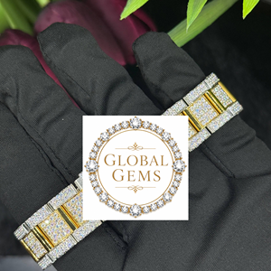 กล่องใส่นาฬิกาประดับเพชรแบบไม่มีสีกล่องทรงสี่เหลี่ยมสไตล์ฮิปฮอป - Product Image 1