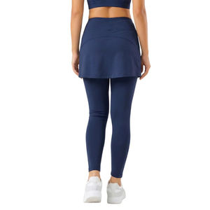 เลกกิ้งกระโปรงเอวสูงสำหรับผู้หญิง ผ้าเนื้อนุ่มยืดหยุ่นได้ดี เหมาะสำหรับออกกำลังกาย โยคะ วิ่ง ใส่ลำลอง และใช้ในชีวิตประจำวัน - Product Image 4