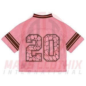 Camiseta de Fútbol Americano Personalizada con Estampado de Malla, Estilo Urbano, para Adultos, Disponible en Todas las Tallas - Product Image 3