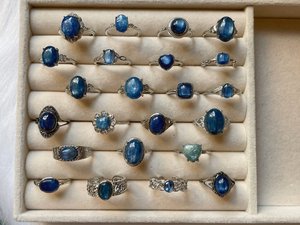 925 Sterling Silver Kyanite <b>Crystal</b> <b>Ring</b> Genuine Kyanite <b>Crystal</b> <b>Ring</b> Wholesale Price - Product Image 4