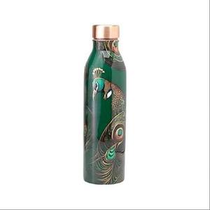 Bouteille d'eau en cuivre géométrique moderne, portable, pour les voyages, avec des bienfaits pour la santé ayurvédique - Product Image 6